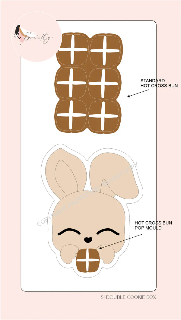 Hot Cross Bun Stamp And Cutter - Standard Size