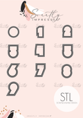 NEEDI Font 0-9 Mini Cutters Bundle