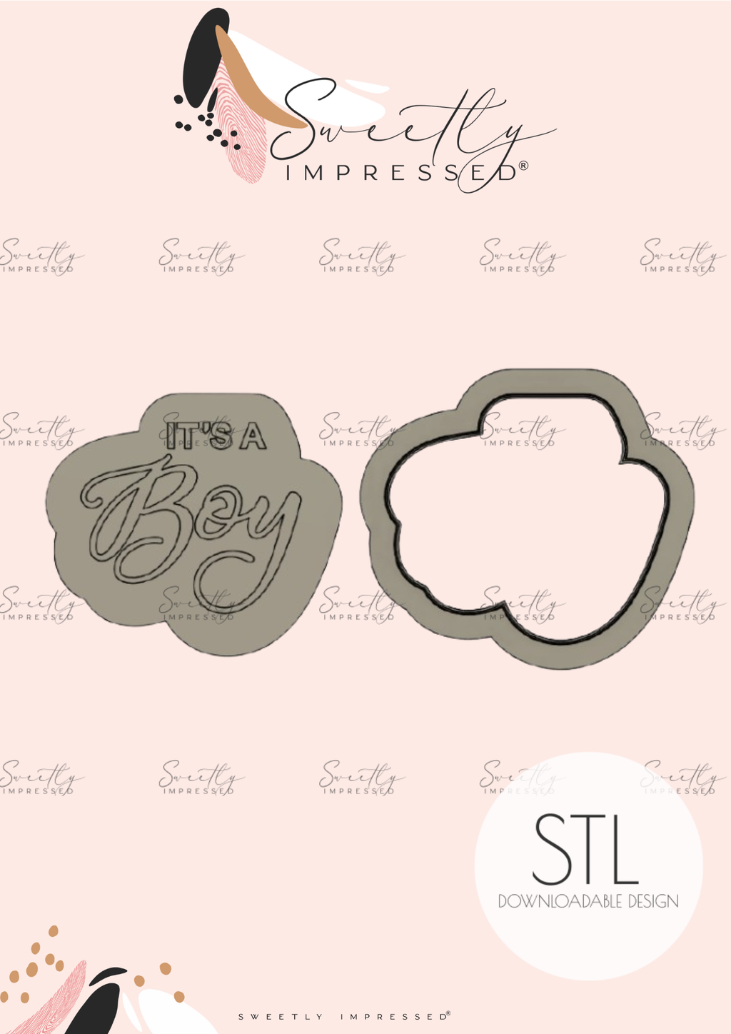 "Its a Boy" PowerPop With Matching Cutter