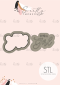 "Its a Girl" PowerPop! With Matching Cutter